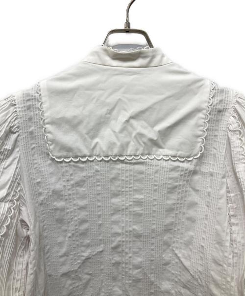 YORI（ヨリ）yori (ヨリ) シロコン パフスリーブボザムブラウス ホワイト サイズ:Sの古着・服飾アイテム