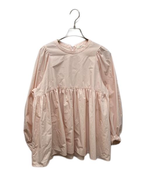 YORI（ヨリ）yori (ヨリ) コットンバックリボンブラウス ピンク サイズ:Mの古着・服飾アイテム