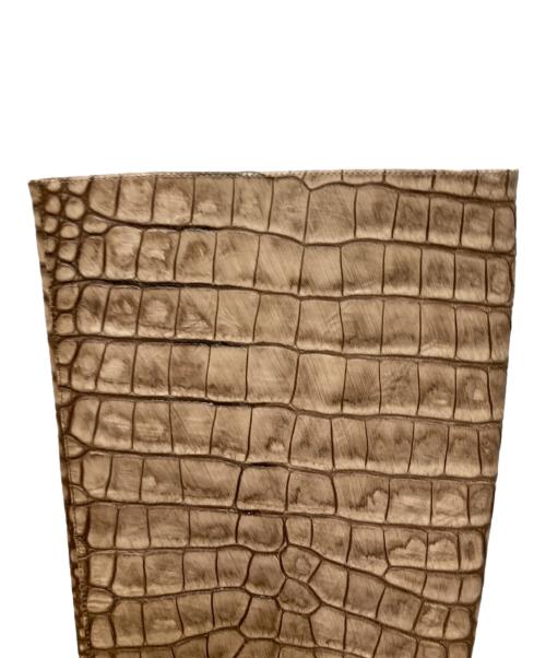 Acne studios（アクネ ストゥディオス）Acne studios (アクネ ストゥディオス) croc effect leather lnee booots ブラウン サイズ:EU38の古着・服飾アイテム