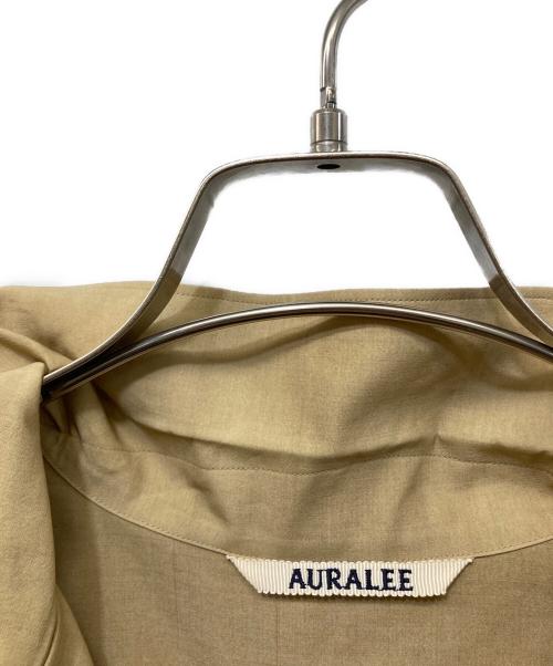 AURALEE（オーラリー）AURALEE (オーラリー) SILK WOOL POLYESTER STREAK DYED HALF SLEEVED SHIRTS ベージュ サイズ:4の古着・服飾アイテム