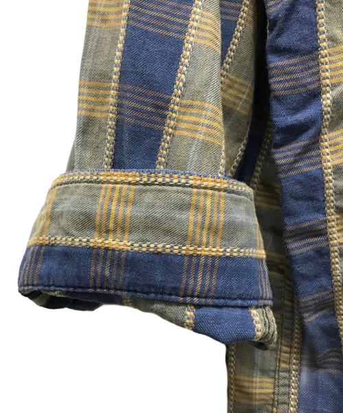 Patagonia（パタゴニア）Patagonia (パタゴニア) コットンチェックシャツ ベージュ×ネイビー サイズ:XLの古着・服飾アイテム