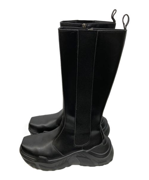 AKIKO AOKI（アキコ アオキ）AKIKO AOKI (アキコ アオキ) STUDIOUS (ステュディオス) 別注long icicle ブーツ ブラック サイズ:5の古着・服飾アイテム