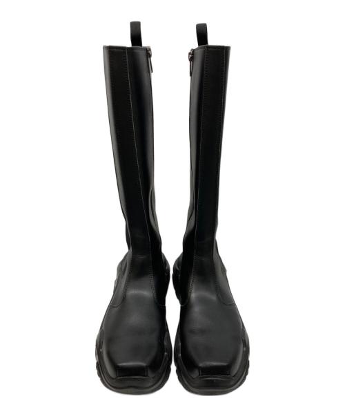 AKIKO AOKI（アキコ アオキ）AKIKO AOKI (アキコ アオキ) STUDIOUS (ステュディオス) 別注long icicle ブーツ ブラック サイズ:5の古着・服飾アイテム