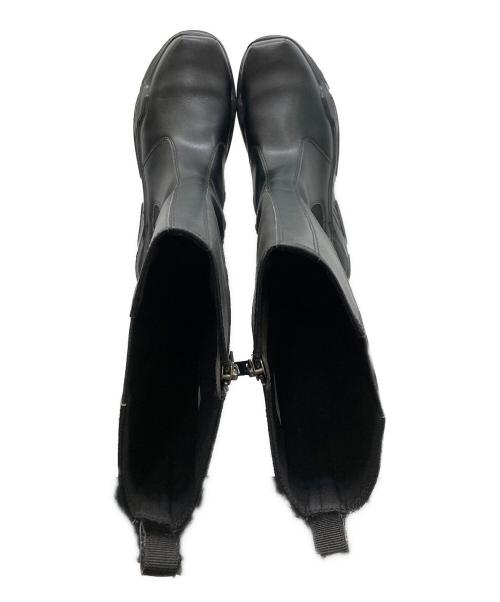 AKIKO AOKI（アキコ アオキ）AKIKO AOKI (アキコ アオキ) STUDIOUS (ステュディオス) 別注long icicle ブーツ ブラック サイズ:5の古着・服飾アイテム