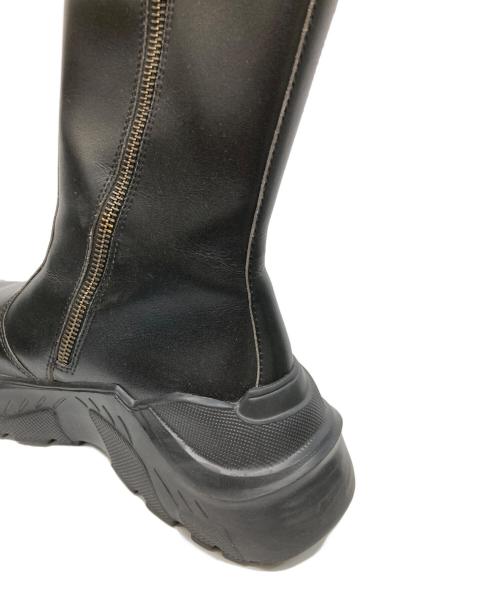 AKIKO AOKI（アキコ アオキ）AKIKO AOKI (アキコ アオキ) STUDIOUS (ステュディオス) 別注long icicle ブーツ ブラック サイズ:5の古着・服飾アイテム