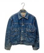 LEVI'Sリーバイス）の古着「50's 507XX 2nd セカンド デニムジャケット / 両面BIG E / 均等V / 紙パッチ / バータックオレンジステッチ / オリジナル / VINTAGE(ヴィンテージ) / 50年代」｜インディゴ