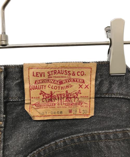 LEVI'S（リーバイス）LEVI'S (リーバイス) USA501先染めブラックデニムパンツ ブラック サイズ:W29の古着・服飾アイテム