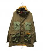 ARKAIR×DEUS EX MACHINAアークエアー×デウス エクス マキナ）の古着「Smock Camo フーデッドジャケット」｜オリーブ