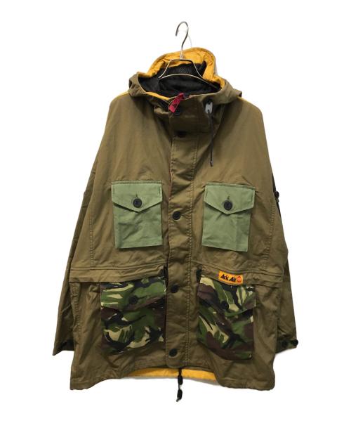 ARKAIR（アークエアー）ArkAir (アークエアー) DEUS EX MACHINA (デウス エクス マキナ) Smock Camo フーデッドジャケット オリーブ サイズ:XLの古着・服飾アイテム