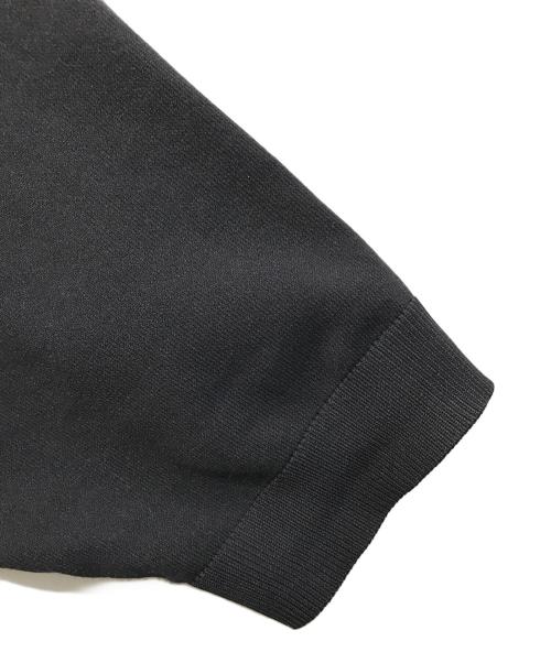 CABAN（キャバン）CABaN (キャバン) ファインポリエステル ハーフスリーブポケットカーディガン ブラック サイズ:Sの古着・服飾アイテム