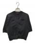 CABaN（キャバン）の古着「ファインポリエステル ハーフスリーブポケットカーディガン」｜ブラック
