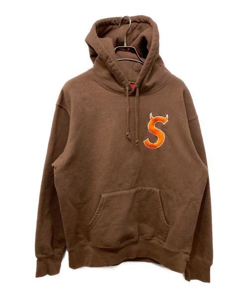 SUPREME（シュプリーム）SUPREME (シュプリーム) S Logo Hooded Sweat Shirt ブラウン サイズ:Sの古着・服飾アイテム