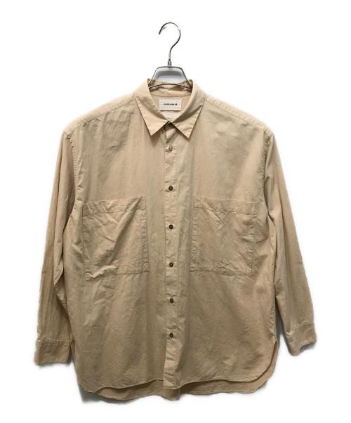 MARKAWARE（マーカウェア）MARKAWARE (マーカウェア) ユーティリティコットンシャツ ベージュ サイズ:2の古着・服飾アイテム