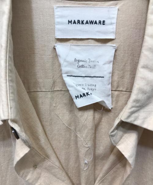 MARKAWARE（マーカウェア）MARKAWARE (マーカウェア) ユーティリティコットンシャツ ベージュ サイズ:2の古着・服飾アイテム