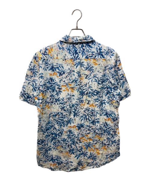 stussy（ステューシー）stussy (ステューシー) アロハシャツ ホワイト×ブルー サイズ:Lの古着・服飾アイテム