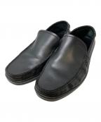 Salvatore Ferragamoサルヴァトーレ フェラガモ）の古着「レザーデッキシューズ」｜ブラック