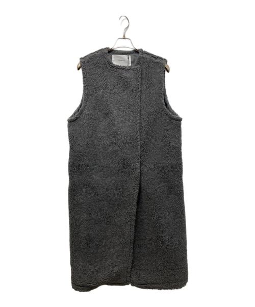 ADAWAS（アダワス）ADAWAS (アダワス) BOA LONG GILET グレー サイズ:Free 未使用品の古着・服飾アイテム