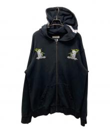 FACETASM（ファセッタズム）の古着「SKA ZIP-UP SWEAT」｜ブラック