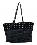 Saint Laurent Parisサンローランパリ）の古着「ドットスタッズトートバッグ」｜ブラック