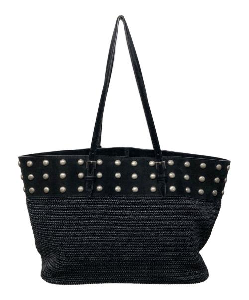 Saint Laurent Paris（サンローランパリ）Saint Laurent Paris (サンローランパリ) ドットスタッズトートバッグ ブラックの古着・服飾アイテム