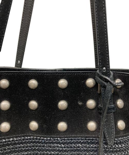 Saint Laurent Paris（サンローランパリ）Saint Laurent Paris (サンローランパリ) ドットスタッズトートバッグ ブラックの古着・服飾アイテム