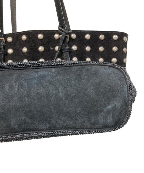 Saint Laurent Paris（サンローランパリ）Saint Laurent Paris (サンローランパリ) ドットスタッズトートバッグ ブラックの古着・服飾アイテム