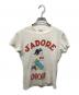 Christian Dior（クリスチャン ディオール）の古着「J'ADORE フロント 人形 プリント クルーネック半袖Tシャツ」｜ホワイト