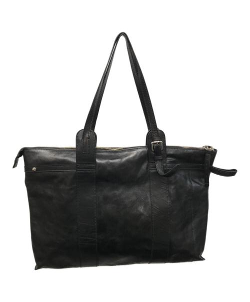 ARIES（アリーズ）ARIES (アリーズ) レザートートバッグ ブラックの古着・服飾アイテム