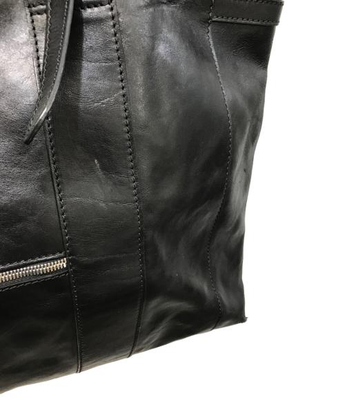 ARIES（アリーズ）ARIES (アリーズ) レザートートバッグ ブラックの古着・服飾アイテム