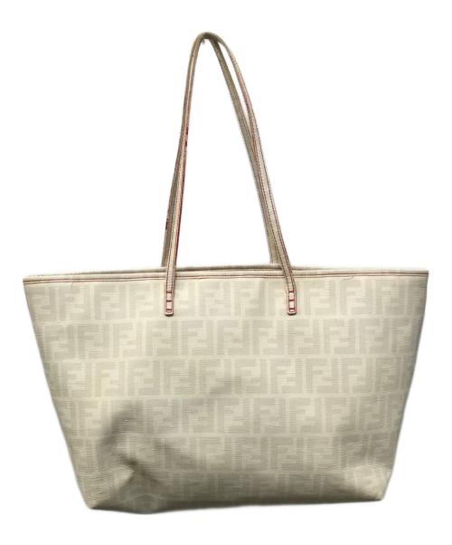 FENDI（フェンディ）FENDI (フェンディ) ズッカ柄トートバッグ ベージュの古着・服飾アイテム