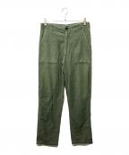 US ARMYユーエスアーミー）の古着「コットンサテンベイカーパンツ」｜オリーブ