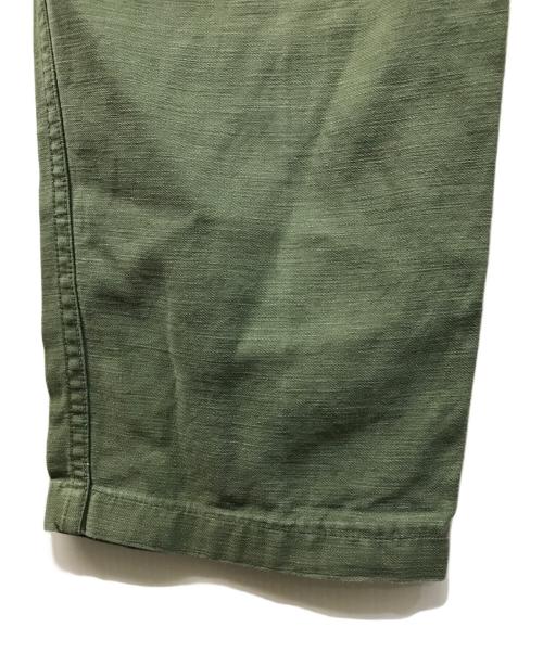 US ARMY（ユーエスアーミー）US ARMY (ユーエスアーミー) コットンサテンベイカーパンツ オリーブ サイズ:32の古着・服飾アイテム