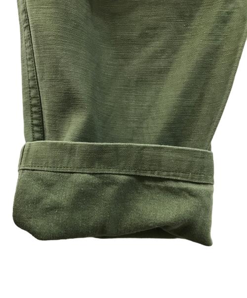 US ARMY（ユーエスアーミー）US ARMY (ユーエスアーミー) コットンサテンベイカーパンツ オリーブ サイズ:32の古着・服飾アイテム