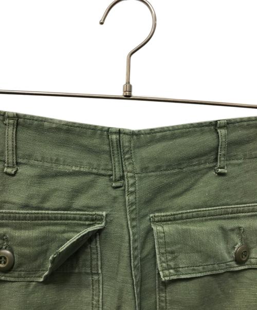 US ARMY（ユーエスアーミー）US ARMY (ユーエスアーミー) コットンサテンベイカーパンツ オリーブ サイズ:32の古着・服飾アイテム