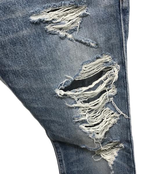 Saint Laurent Paris（サンローランパリ）Saint Laurent Paris (サンローランパリ) ダメージスリムデニムパンツ インディゴ サイズ:30の古着・服飾アイテム