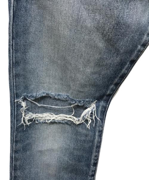 Saint Laurent Paris（サンローランパリ）Saint Laurent Paris (サンローランパリ) ダメージスリムデニムパンツ インディゴ サイズ:30の古着・服飾アイテム