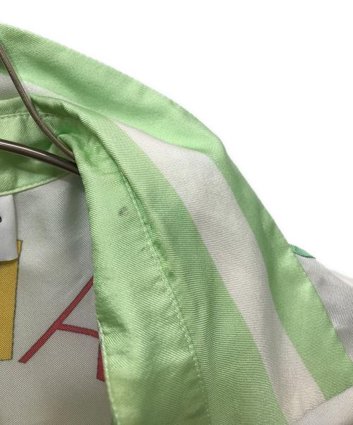 CASABLANCA（カサブランカ）CASABLANCA (カサブランカ) テニスクラブシルクシャツ 黄緑 サイズ:Sの古着・服飾アイテム