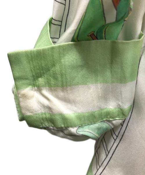 CASABLANCA（カサブランカ）CASABLANCA (カサブランカ) テニスクラブシルクシャツ 黄緑 サイズ:Sの古着・服飾アイテム