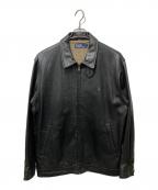POLO RALPH LAURENポロ・ラルフローレン）の古着「ラムレザースイングトップ」｜ブラック