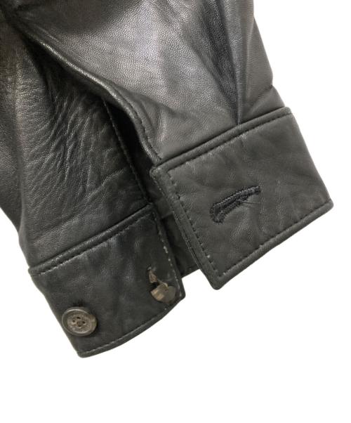 POLO RALPH LAUREN（ポロ・ラルフローレン）POLO RALPH LAUREN (ポロ・ラルフローレン) ラムレザースイングトップ ブラック サイズ:Lの古着・服飾アイテム