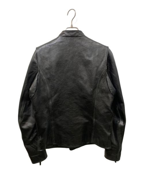 HELMUT LANG（ヘルムートラング）HELMUT LANG (ヘルムートラング) ゴートレザーシングルライダースジャケット ブラック サイズ:36の古着・服飾アイテム
