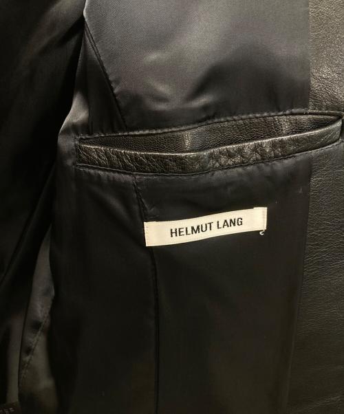 HELMUT LANG（ヘルムートラング）HELMUT LANG (ヘルムートラング) ゴートレザーシングルライダースジャケット ブラック サイズ:36の古着・服飾アイテム
