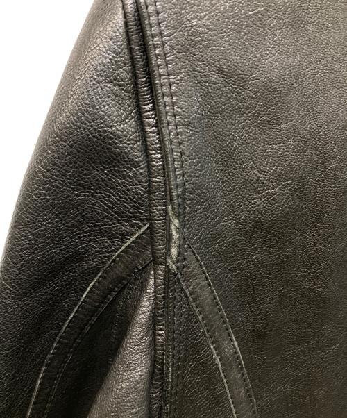 HELMUT LANG（ヘルムートラング）HELMUT LANG (ヘルムートラング) ゴートレザーシングルライダースジャケット ブラック サイズ:36の古着・服飾アイテム