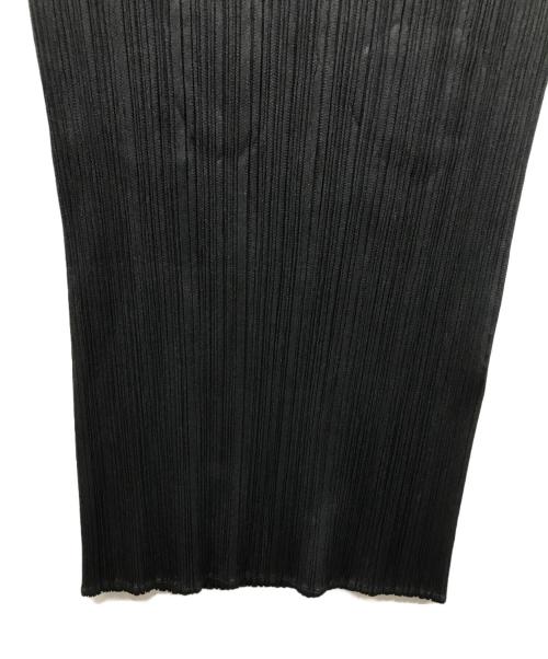 PLEATS PLEASE（プリーツプリーズ）PLEATS PLEASE (プリーツプリーズ) プリーツ ハイネック ノースリーブ トップス ブラック サイズ:3の古着・服飾アイテム