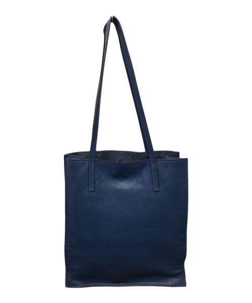 MIU MIU（ミュウミュウ）MIU MIU (ミュウミュウ) マドラス トートバッグ ネイビーの古着・服飾アイテム