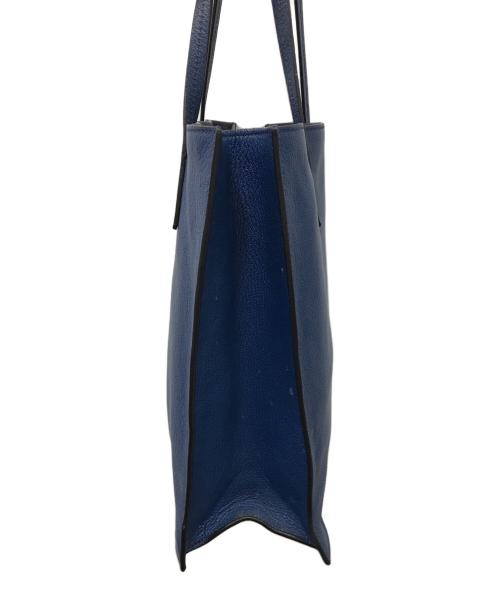 MIU MIU（ミュウミュウ）MIU MIU (ミュウミュウ) マドラス トートバッグ ネイビーの古着・服飾アイテム