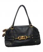 GUCCIグッチ）の古着「ホースビットハンドバッグ」｜ブラック