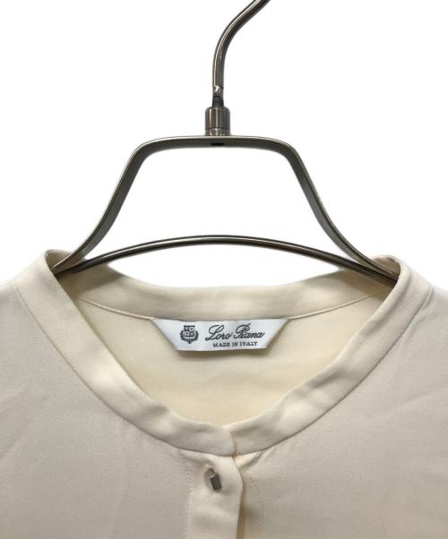 LORO PIANA（ロロピアーナ）LORO PIANA (ロロピアーナ) シルクブラウス ベージュ サイズ:Mの古着・服飾アイテム