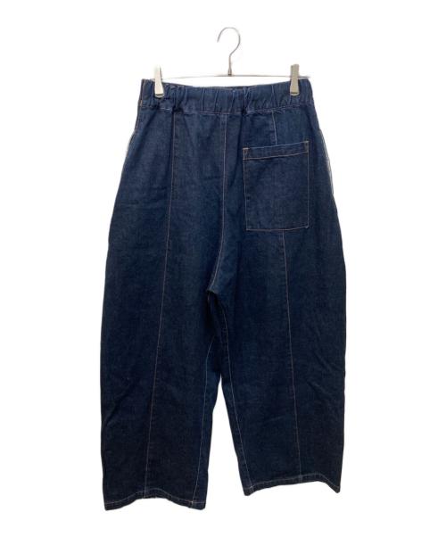 sage'NATION（セイジネーション）sage'NATION (セイジネーション) BOX PLEAT TROUSER RAW DENIM インディゴ サイズ:Mの古着・服飾アイテム