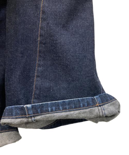 sage'NATION（セイジネーション）sage'NATION (セイジネーション) BOX PLEAT TROUSER RAW DENIM インディゴ サイズ:Mの古着・服飾アイテム